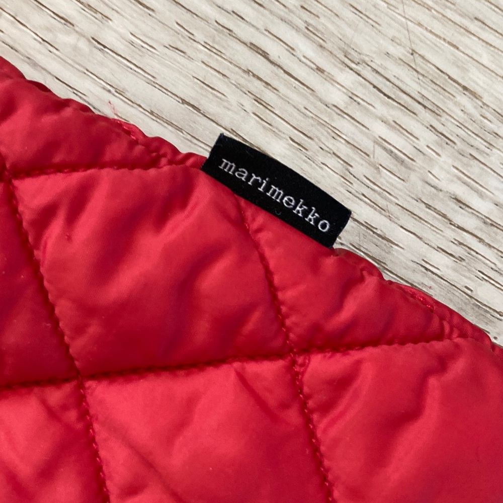 Uniqlo x Marimekko Red Snowsuit 12-18 Months Cotton Lining Foldover Cuff Warm ♥️ - Picture 5 of 9